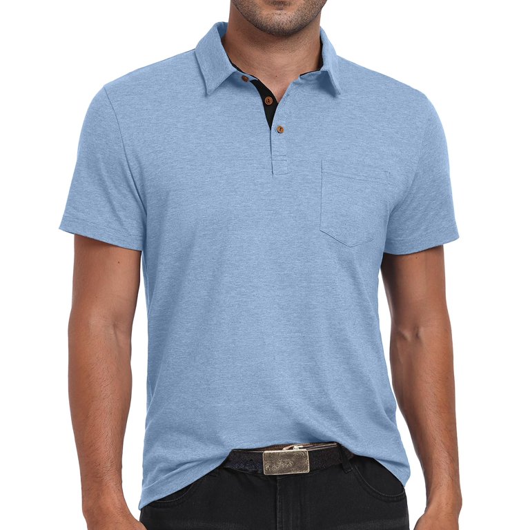 GIRUNS Men's Cotton Polo Shirt photo 4