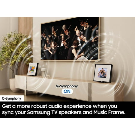 Samsung - HW-LS60D Music Frame Smart Speaker/Picture Frame, Dolby Atmos - Black
