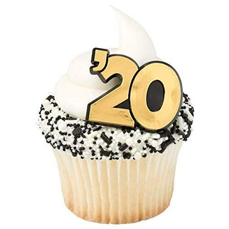 

Graduation 20 Cupcake Rings - 12ct