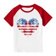 thumbnail image 4 of FamilyThread Kids Fourth of July Shirt for Boys Girls Red White and Blue Shirt America Flag Short Sleeve Patriotic American Flag Kids Clothing, 4 of 7