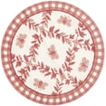 thumbnail image 2 of Safavieh Chelsea Lara Bordered Wool Area Rug, Ivory/Rose, 4' x 4' Round, 2 of 9