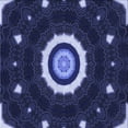 thumbnail image 1 of Ahgly Company Machine Washable Indoor Square Transitional Night Blue Area Rugs, 5' Square, 1 of 7