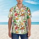 thumbnail image 2 of Fotbe Mushrooms Gnomes Camisa Hawaiana para Hombre Unisex – Camisa Casual de Verano con Botones de Manga Corta de Algodón y Lino,Large, 2 of 7