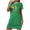 Green, variant on Jamicy Womens Summer Sleepwear Dresses Soft Fashion Short Nightdress Chest Printed Round Neck Short Sleeve Short Nightdress for Women