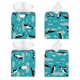 thumbnail image 2 of Balery Penguins On The Ice In The Sea Porta Pañuelos de Cuero con Estampado – Funda Moderna Cuadrada para Caja de Pañuelos, Dispensador 5x5x5'', 2 of 7