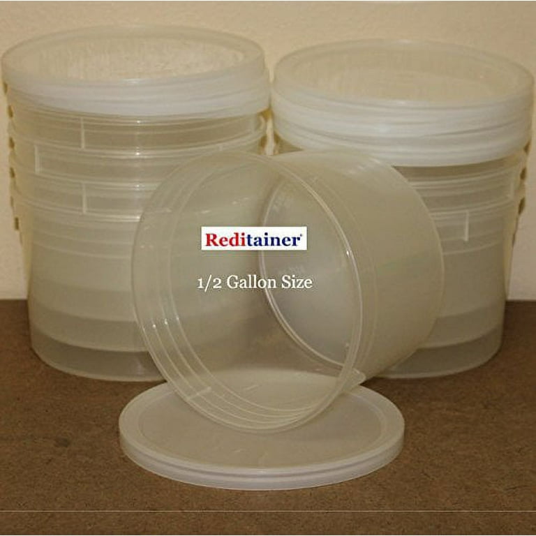 24 oz. White PP Plastic Round Container, L513