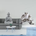 thumbnail image 2 of Estatua de mono,Estatua de Buda Mono para Interiores y Exteriores Budista,Figuras en miniatura meditando para decorar el jardín de casa.,Figuras de búho,Figuras de búho,animales, 2 of 8