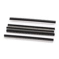 thumbnail image 1 of uxcell 5 Pcs 2x40 80 Pin 2.54 mm Double Row Straight Male PBC Pin Header Strip, 1 of 1