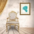 thumbnail image 3 of Fab Funky 26x32 Gold Ornate Wood Framed with Double Matting Museum Art Print Titled - Blue Underwater Scenes 1 f, 3 of 4
