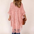 thumbnail image 5 of NordicNest Women's Open Front Knit Cover Up – Lightweight Beach Cover Ups for Women, Tassel Fringe Swimwear Sarong, 5 of 5
