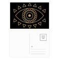 thumbnail image 1 of Eye Totem Geometry Pattern Postcard Set Birthday Mailing Thanks Greeting Card, 1 of 3