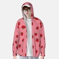 thumbnail image 4 of Fotbe Strawberries Men's Women's UPF 50+ Sun Protection Jacket Hooded Cooling Shirt with Pockets Hiking Outdoor Performance-Medium, 4 of 9
