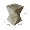 thumbnail image 4 of Noble House Waylon Modern Light Weight Concrete Outdoor Accent Table in Gray, 4 of 5