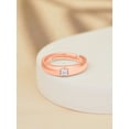 thumbnail image 2 of Adjustable Rose Gold Plated Ring Round Cut Solitaire Moissanite Engagement Ring Anniversary Gift Ring For Women, 2 of 3