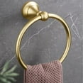 thumbnail image 6 of Clearance under $5 Usloyux Hardware Towel Ring for Bathroom, Brushed Nickel Hand Towel Holder 1 Pack, Bathroom Accessories and Towel Racks for Bathroom Wall, 6 of 8