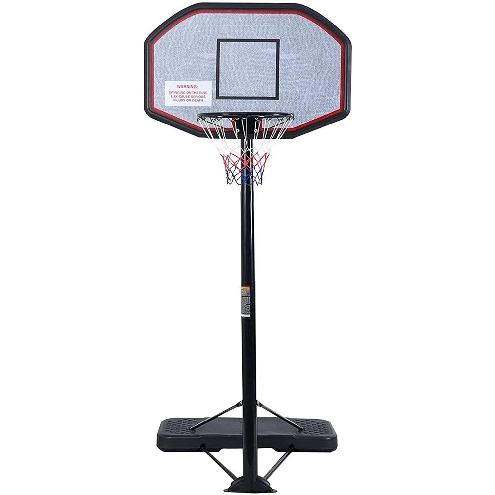 DORTALA 10Ft Portable Basketball Hoop System Adults 43 Inch Backboard 43 Backboard In/outdoor Basketball Stand w/Wheels Adjustable Height 6.5-10 for Indoor Outdoor Use Youth Goal Basketball Hoop for Kids 