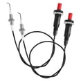 thumbnail image 1 of 2pcs Piezo Igniter Propane Push Button Threaded Electrode Grill Igniter Kit for Gas Fireplace Oven Kitchen Accessories, 1 of 7
