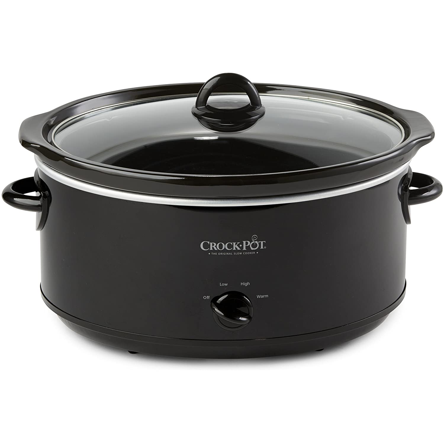 CrockPot SCV800B, 8Quart Oval Manual Slow Cooker, Black