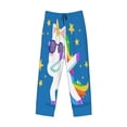 thumbnail image 4 of Fotbe Men'S Cool Unicorn Star Goldenclassic Pajama Pants With Elastic Waist And Drawstring Pockets，Pajama Pants Mens Lounge Pants Super Soft, 4 of 9