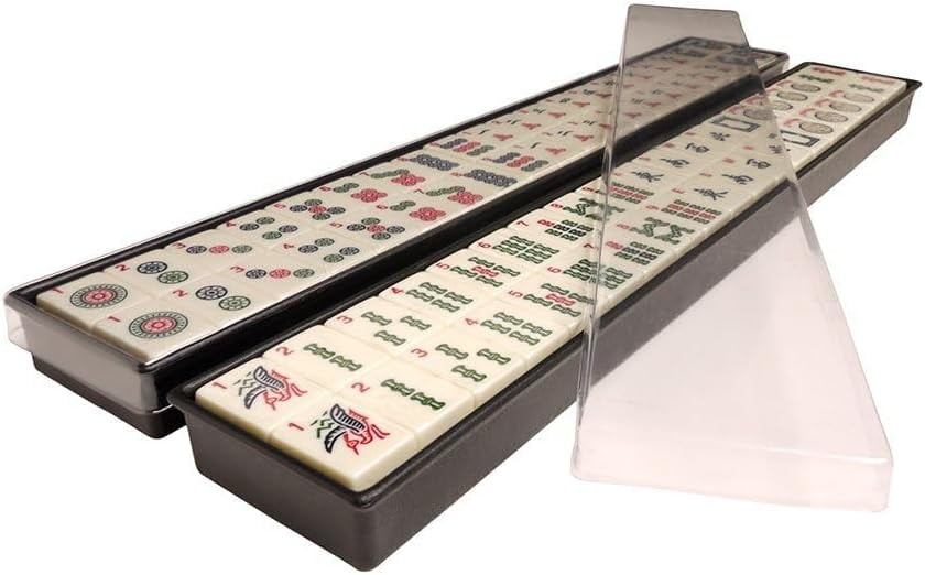 American Mah Jongg Complete Set, 166 Tiles with All-in-one Combo Rack with Soft Bag