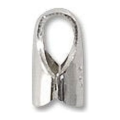 JewelrySupply Sterling Silver End Caps - 2mm (Package of 2)