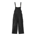 thumbnail image 5 of QSAWXQZ Womens Wide Leg Cargo Overalls Adjustable Straps Sleeveless Pockets Bib Jumpsuit Casual Pants XL, 5 of 6