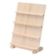 thumbnail image 3 of Expositor de pendientes de madera, expositor de tarjetas, organizador de joyas portátil 4 capas, 3 of 9