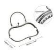 thumbnail image 2 of Uxcell Metal Purse Frames, 7.5" 2Pack Kiss Lock Clasp Frame for Coin Bags Sewing DIY, Black, 2 of 6