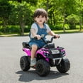 thumbnail image 2 of VOLTZ TOYS Explorer Quad UTV 6V Ride-On Car for Toddlers, Electric 4-Wheeler Kids ATV with Storage Trunk, Battery Powered Single Seater Toy with LED Lights & Music, Pink, 2 of 6