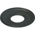 thumbnail image 3 of 29 3/8"OD x 11 5/8"ID x 1 1/8"P Anthony Ceiling Medallion (Fits Canopies up to 11 5/8"), Hand-Painted Pewter, 3 of 6