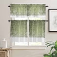 thumbnail image 2 of Christmas Hot Chocolate Cocoa Curtain Valances Set Coffee Winter Red Cup Kitchen Curtains 36&nbsp;inch Length Rod Pocket Valance and Tiers 3 Piece Set Small Bedroom Bathroom Laundry Decor, 2 of 7
