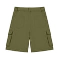 thumbnail image 7 of Whouriu Girls School Uniform Shorts Shorts Pull On Cargo Shorts with Pockets, Sizes 5-15, 7 of 7