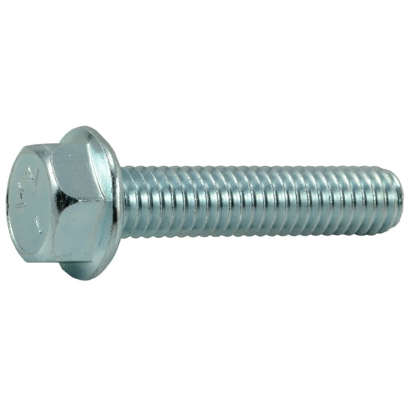 5/16"-18 x 1-1/2" Zinc Grade 5 Serrated Hex Washer Head Flange Bolts (6 pcs.)