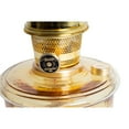 thumbnail image 3 of Aladdin Wall Mount Oil Lamp, Genie III Regency Fuel Lighting for Homesteaders or Emergencies, Amber Glass, 19.5 inches tall, Brass Trim, 3 of 6