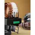 thumbnail image 2 of Marino’s Men Genuine Leather Dress Belt with Single Prong Buckle, 2 of 6