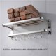 thumbnail image 4 of Rack de toalla de acero inoxidable, estante de baño, para baño, montado en pared, accesorios de baño, diseño moderno, para hogar, organizador de toallas, accesorios de cerámica, para cocina Blahzhy, 4 of 6