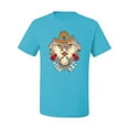 thumbnail image 2 of Wild Bobby Home Is Where You Hang Your Hat Country Eagle Pop Culture Men Tee, Light Turquoise, XX-Large, 2 of 6