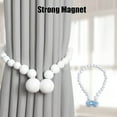 thumbnail image 2 of RXMEKW Curtains for Bedroom Magnetic Wood Bead Curtain Tieback Holder Bedroom Bathroom, 2 of 6