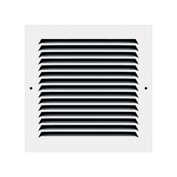 8" x 8" TruAire White Steel Wall Return Air Grille