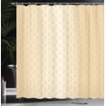 thumbnail image 4 of Ambesonne Beige Shower Curtain, Geometric Gold Patterns, 69"Wx75"L, Pale Peach Brown, 4 of 5