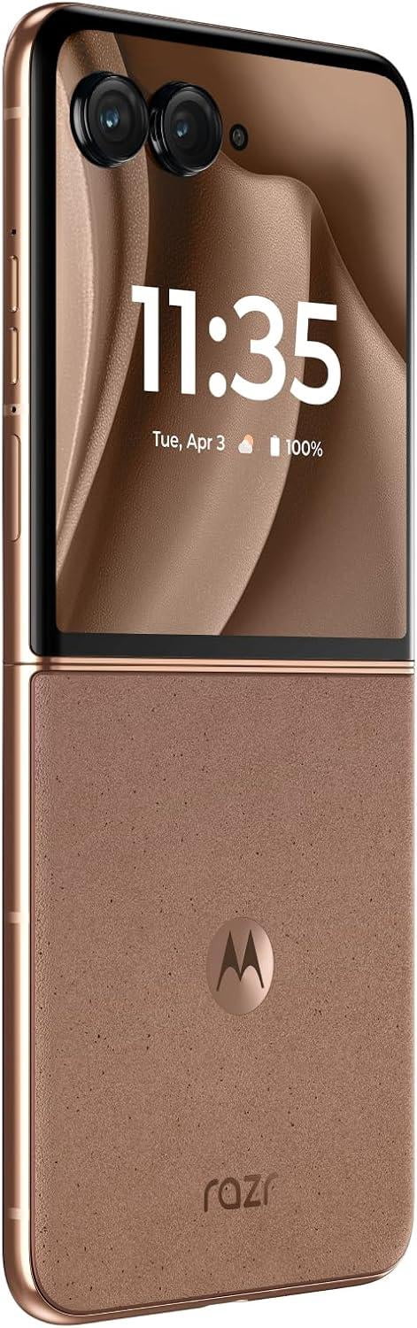 Motorola Razr+ 2025 | Unlocked | Made for US 12/256GB | 50MP Camera | Pantone Mocha Mousse