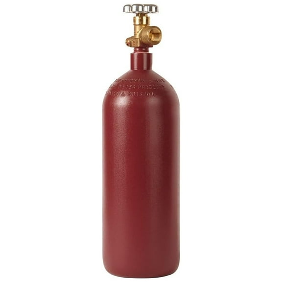 New 20 cu ft Steel Helium Cylinder with CGA580 for Nitrogen or Argon