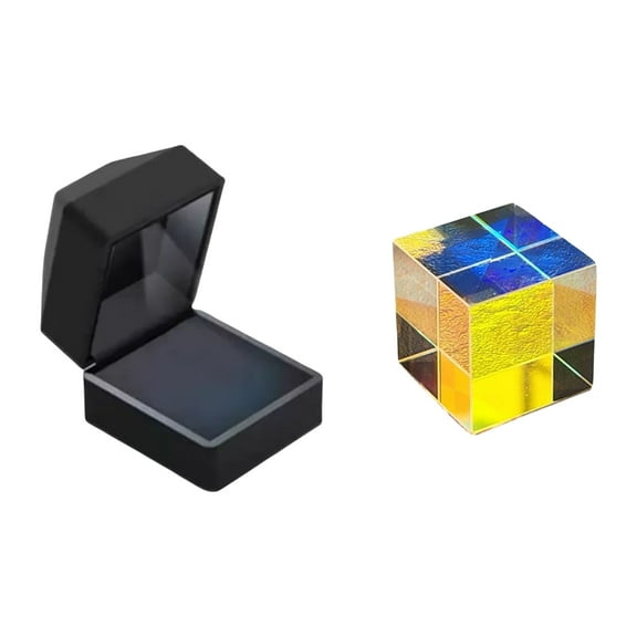 lanema Glass Cubes Prism Eye Catching Glass Prism Cubes for Photographic Beam Splitting