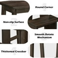 thumbnail image 6 of Giantex Step Folding Wooden Step Stool, Portable Anti-Slip Step Ladder, Foldable Wood Counter Staircase, Multifunctional Flower Shelf & Chair for Kitchen/Garage/Living Room/Library, 6 of 9