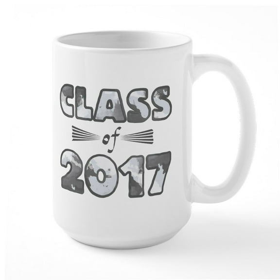 CafePress - Class Of 2017 Large Mug - 15 oz Ceramic Large White Novelty Mug
