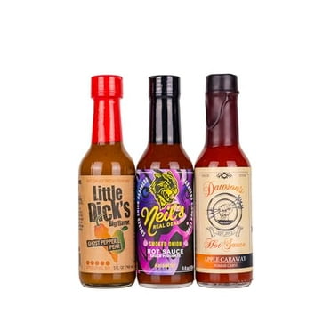 Hot Ones Season 25 Warmup Pack Lineup, Mild Flavor Hot Sauce Variety Pack Made With Natural Ingredients:, Perfect For Superfans & Mini Wing Challenge, 5 fl oz Bottles (3-Pack)