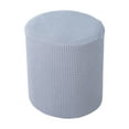 thumbnail image 4 of DOLITY Housse de Pouf Extensible Décoration Housse de Tabouret pour Appartement Salon Dortoir Gris Clair, 4 of 9