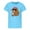 Sky Blue, variant on Tiijoy Toddler Girls Cute Capybara Graphic T-Shirt Kids Short Sleeve T Shirt, Sizes 2-3