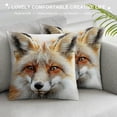 thumbnail image 3 of Orinice Fox Graphic Decorative Pillow Cover for Home Couch Living Room Bed Sofa Square 1PC 18x18in, 3 of 5