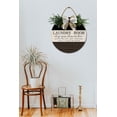 thumbnail image 4 of Laundry Room Front Door Sign Funny Wreaths Hanging Wooden Plaque Decoration Round Rustic Wood Farmhouse Porch Decor for Home Front Door Decor, 12 x 12 Inch, 4 of 5